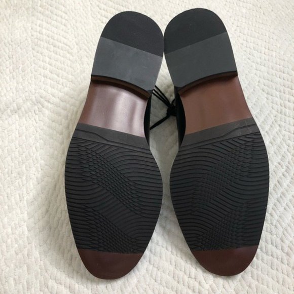 Brand New! Stafford Black Leather Cap Toe Oxford, 12M